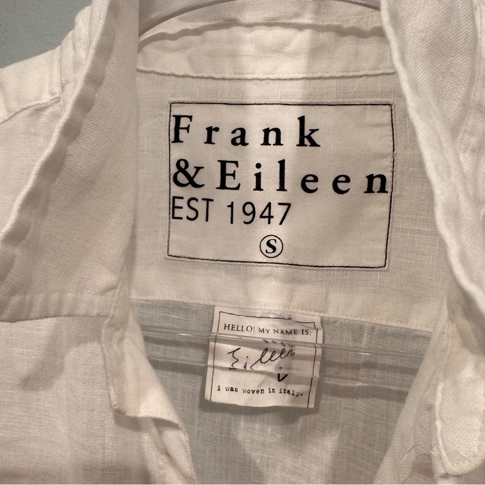 Frank and Eileen EILEEN Relaxed Linen Button Down Shirt Size S - Picture 7 of 10
